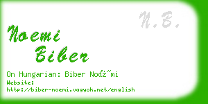 noemi biber business card